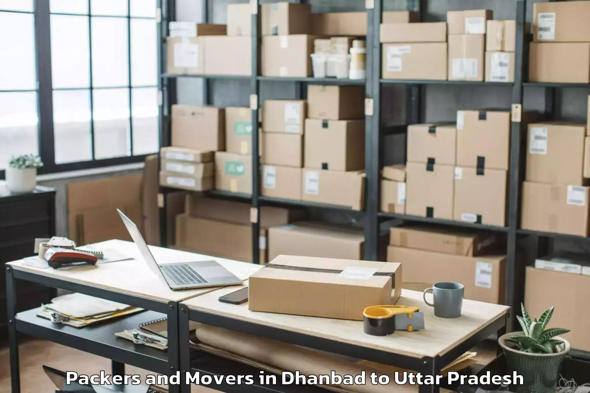 Easy Dhanbad to Malihabad Packers And Movers Booking